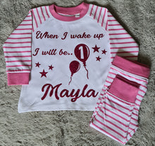 Load image into Gallery viewer, Personalised 1st birthday pyjamas
